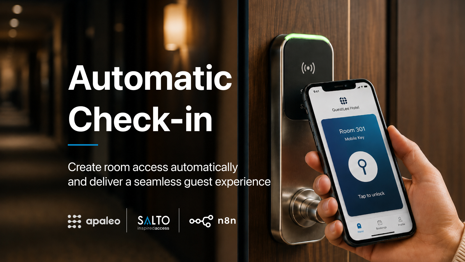 How Hotels Can Automate Guest Check-In with SALTO and Apaleo